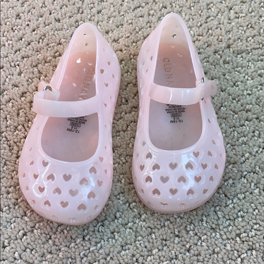Old Navy Light Pink Jelly 12-18m EUC